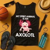 Funny Axolotl For   Spirit Animal Biology Zookeeper  Tank Top thumb 4