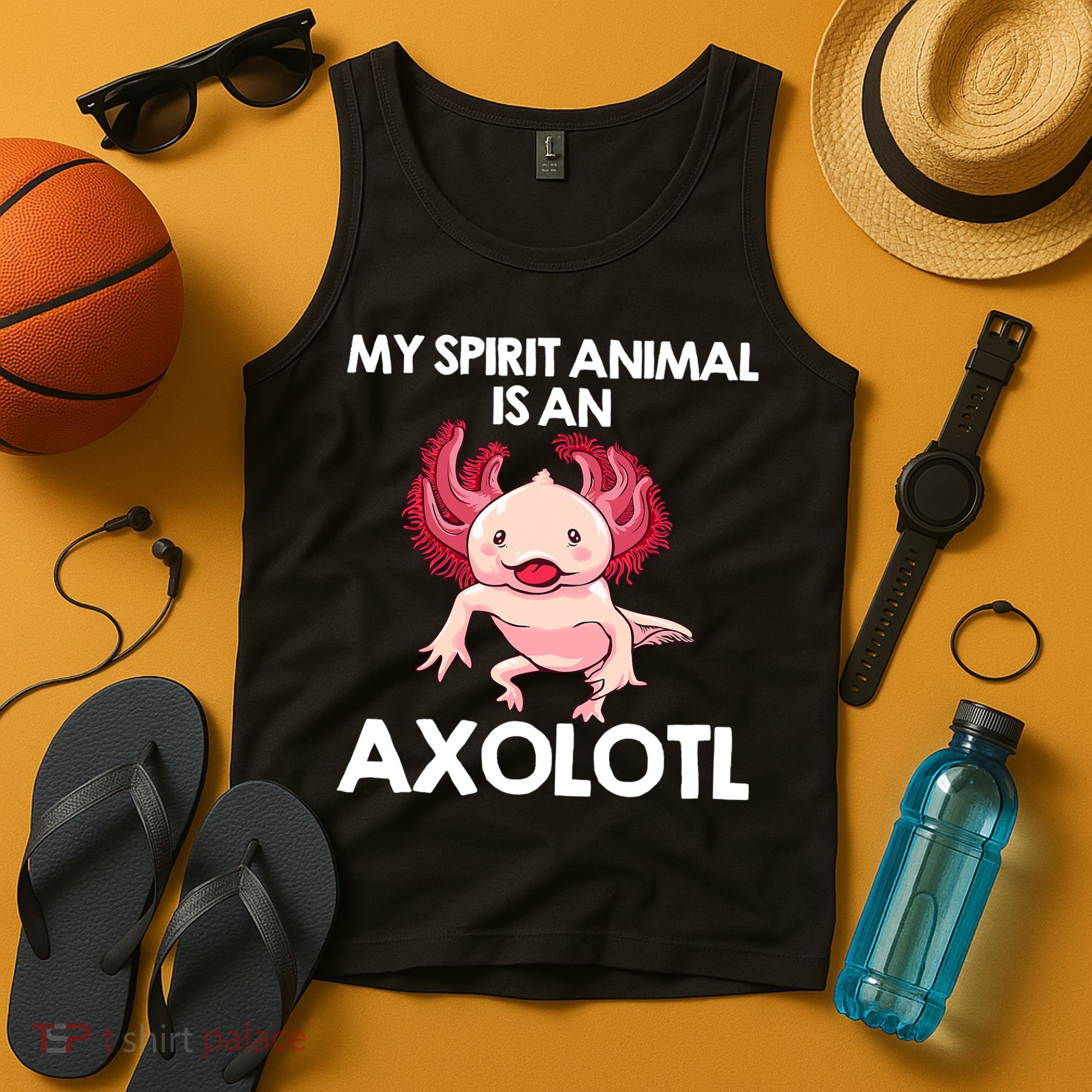 Funny Axolotl For   Spirit Animal Biology Zookeeper  Tank Top