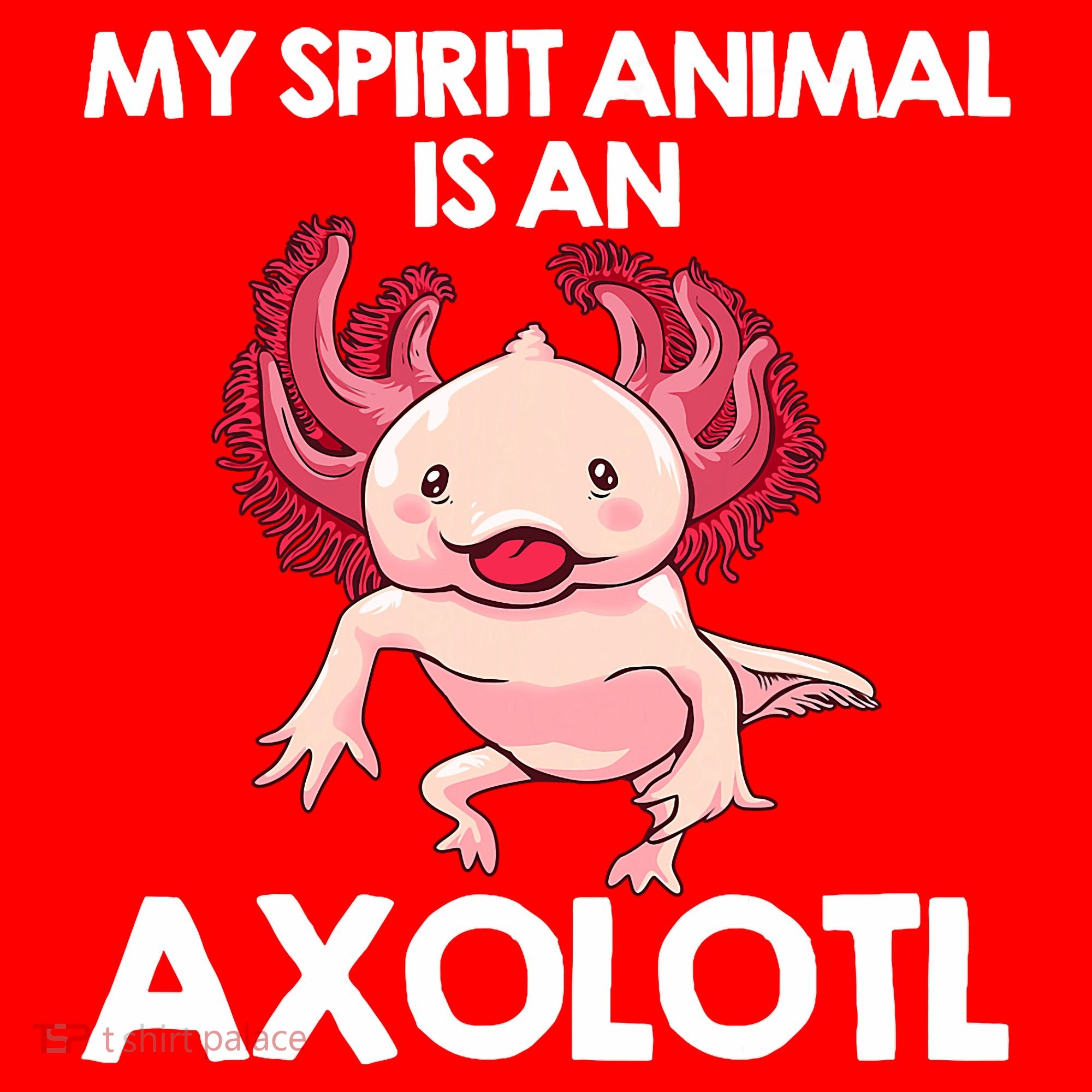 Funny Axolotl For   Spirit Animal Biology Zookeeper  Santa Hat