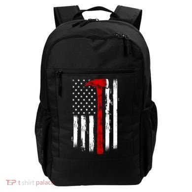 Fire Ax Fire Departt Firefighter American Axe Flag Gift Backpack