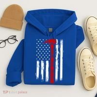 Fire Ax Fire Departt Firefighter American Axe Flag Gift Hoodie thumb 4