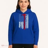 Fire Ax Fire Departt Firefighter American Axe Flag Gift Hoodie thumb 5