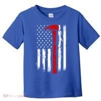 Fire Ax Fire Departt Firefighter American Axe Flag Gift Toddler T-Shirt thumb 0