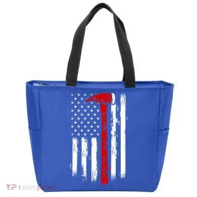Fire Ax Fire Departt Firefighter American Axe Flag Gift Tote Bag