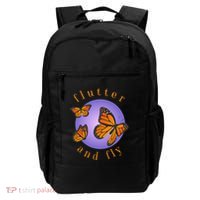 Flutter And Fly Apparel Monarch Butterflies On Glowing Moon Backpack thumb 0