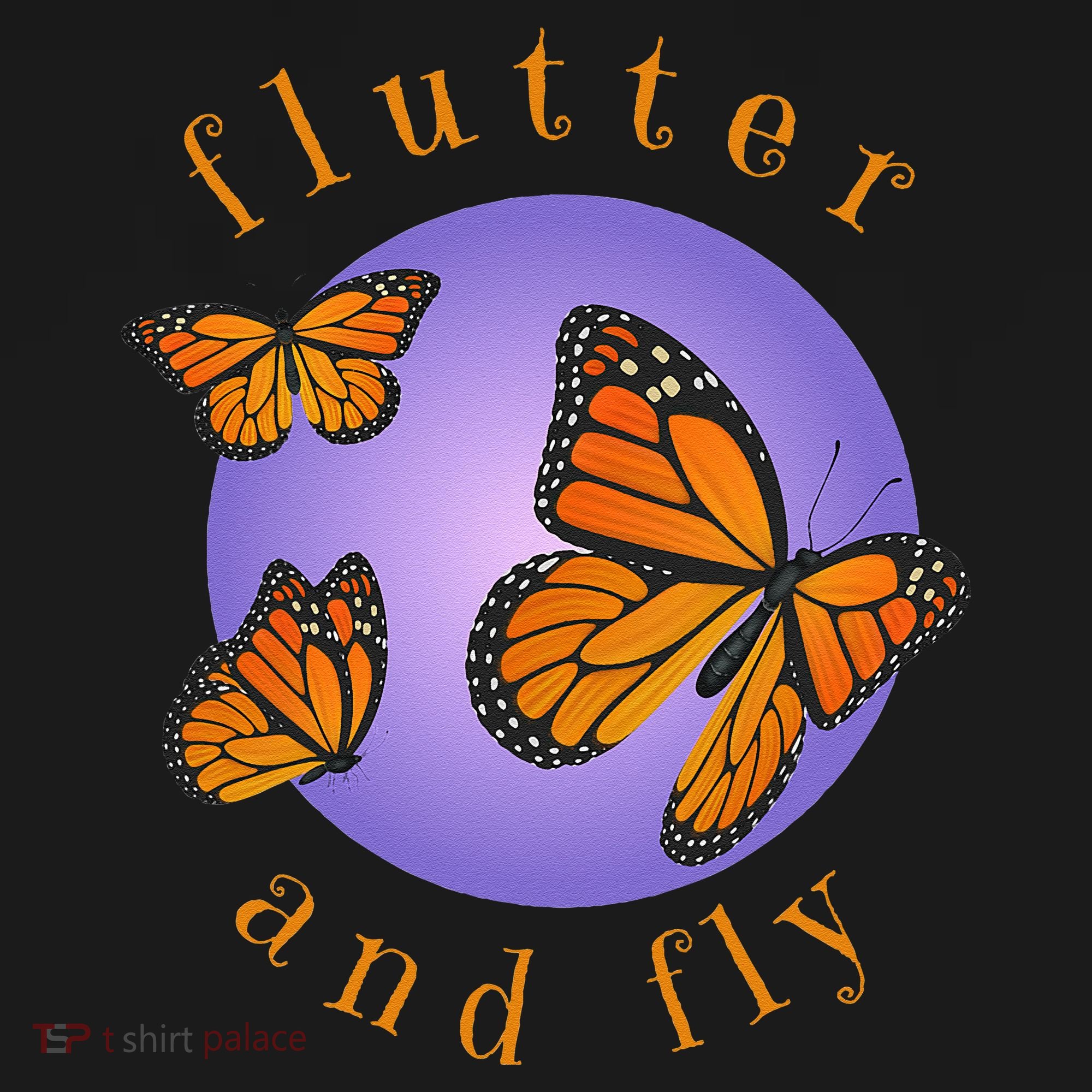 Flutter And Fly Apparel Monarch Butterflies On Glowing Moon Backpack