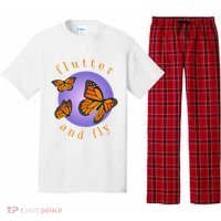 Flutter And Fly Apparel Monarch Butterflies On Glowing Moon Pajama Set thumb 0