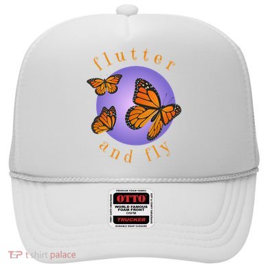 Flutter And Fly Apparel Monarch Butterflies On Glowing Moon Hat