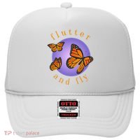 Flutter And Fly Apparel Monarch Butterflies On Glowing Moon Hat thumb 0