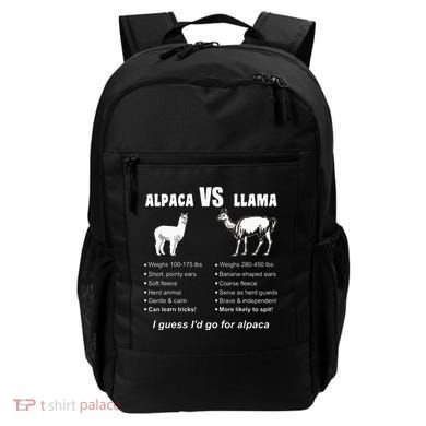 Funny Animal Facts Differences Llama Vs Alpaca Squad Lovers Backpack