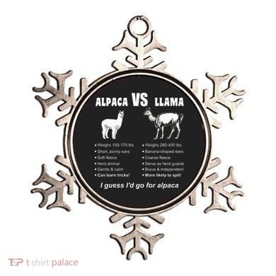 Funny Animal Facts Differences Llama Vs Alpaca Squad Lovers Ornament