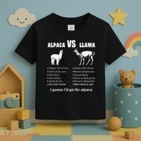 Funny Animal Facts Differences Llama Vs Alpaca Squad Lovers Toddler T-Shirt thumb 3
