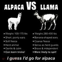Funny Animal Facts Differences Llama Vs Alpaca Squad Lovers Visor thumb 3