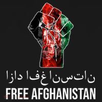 Free Afghanistan Fist Arabic Writing Women's Hoodie thumb 2