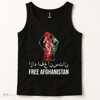 Free Afghanistan Fist Arabic Writing Tank Top thumb 2