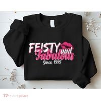 Feisty And Fabulous Since 1975 50th Birthday Sweatshirt thumb 2