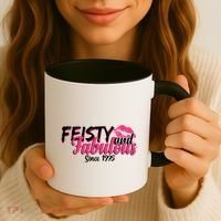 Feisty And Fabulous Since 1975 50th Birthday Coffee Mug thumb 3