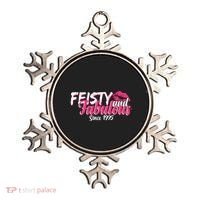 Feisty And Fabulous Since 1975 50th Birthday Ornament thumb 0