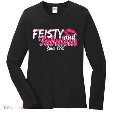 Feisty And Fabulous Since 1975 50th Birthday Women's Long Sleeve Shirt
