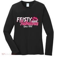 Feisty And Fabulous Since 1975 50th Birthday Women's Long Sleeve Shirt thumb 0