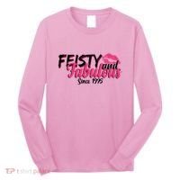 Feisty And Fabulous Since 1975 50th Birthday Long Sleeve Shirt thumb 0