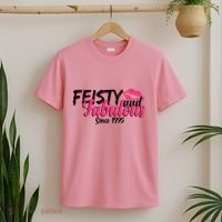 Feisty And Fabulous Since 1975 50th Birthday T-Shirt thumb 2