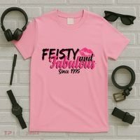 Feisty And Fabulous Since 1975 50th Birthday T-Shirt thumb 5
