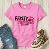 Feisty And Fabulous Since 1975 50th Birthday Women's T-Shirt thumb 3