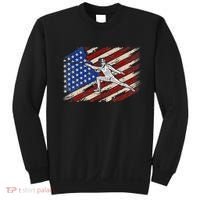 Fencing American Flag Fencer USA Foil Epee Saber Patriotic Sweatshirt thumb 0