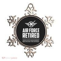 Funny Air Force Retired | Military Veteran Ornament thumb 0