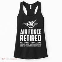 Funny Air Force Retired | Military Veteran Women's Tank Top thumb 0