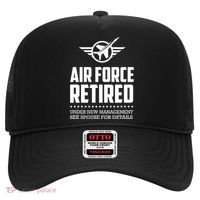 Funny Air Force Retired | Military Veteran Hat thumb 0