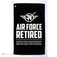 Funny Air Force Retired | Military Veteran Golf Towel thumb 0