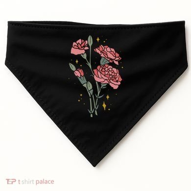 Flower Art USA-Made Doggie Bandana