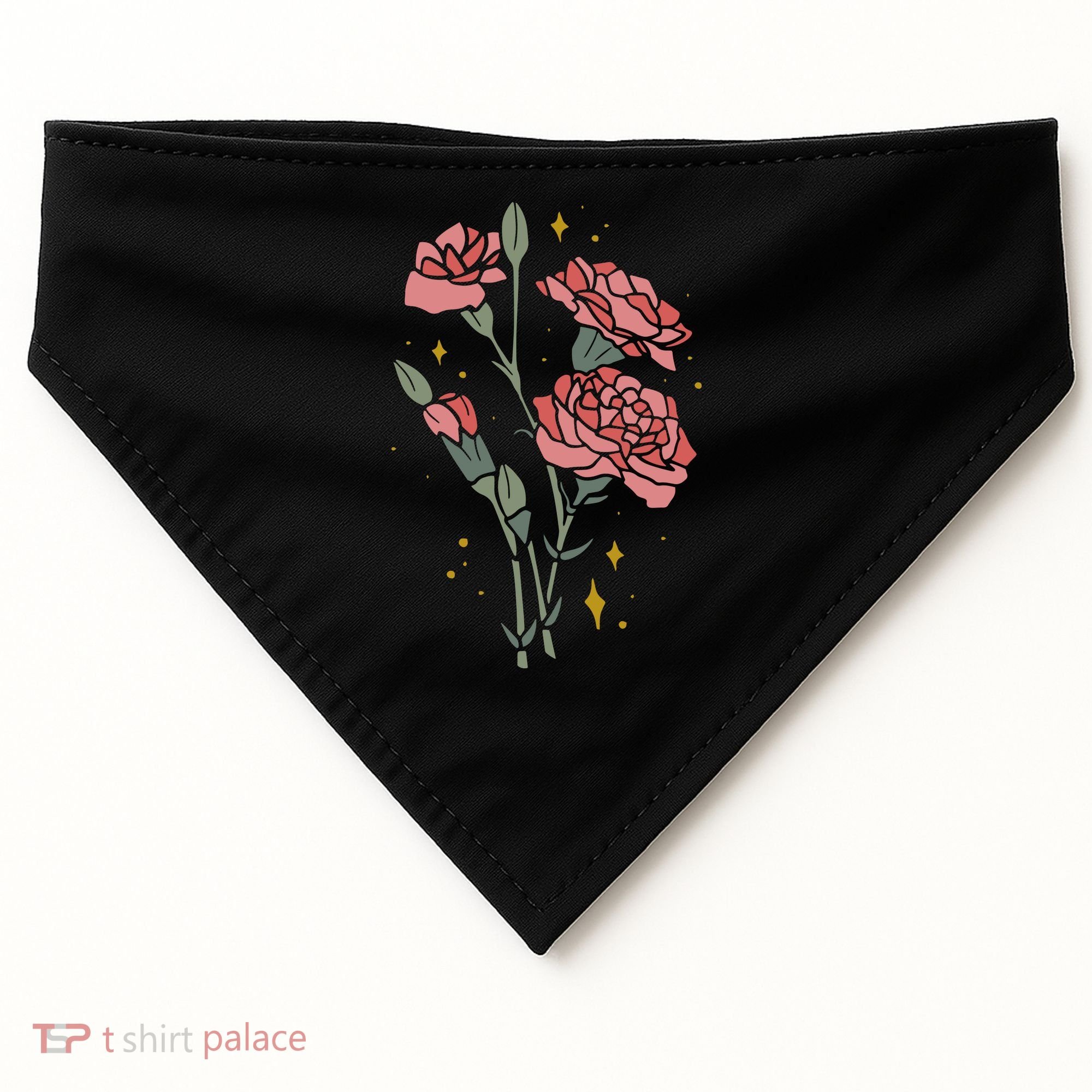 Flower Art USA-Made Doggie Bandana