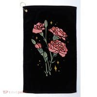 Flower Art Golf Towel thumb 0