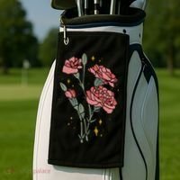 Flower Art Golf Towel thumb 2