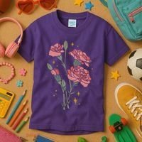 Flower Art Kids T-Shirt thumb 3
