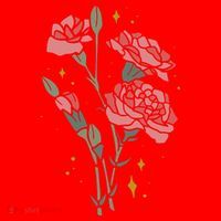Flower Art Santa Hat thumb 1