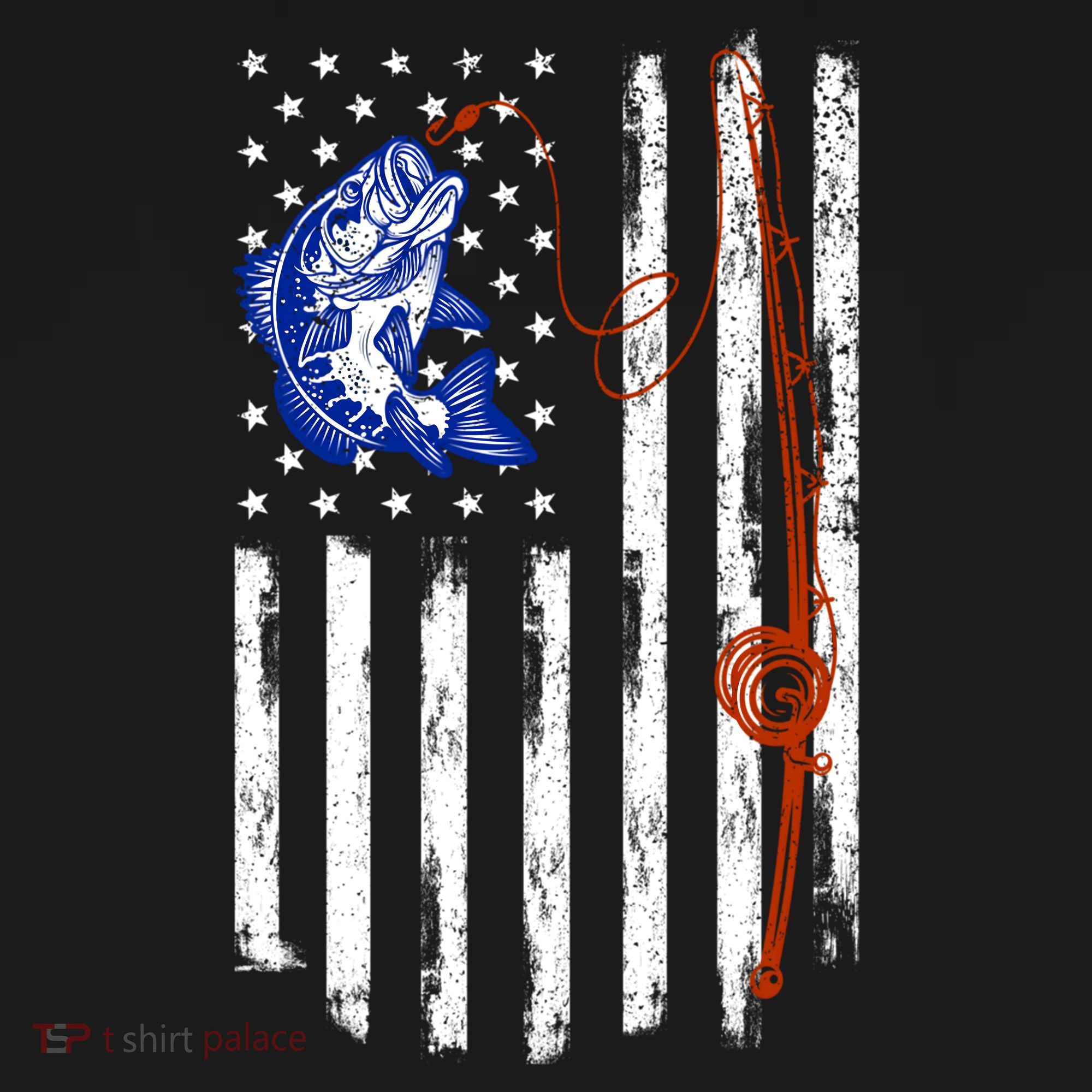 Fishing American Flag 4th Of July Usa Patriotic Fish Lover Gift Women's Hoodie