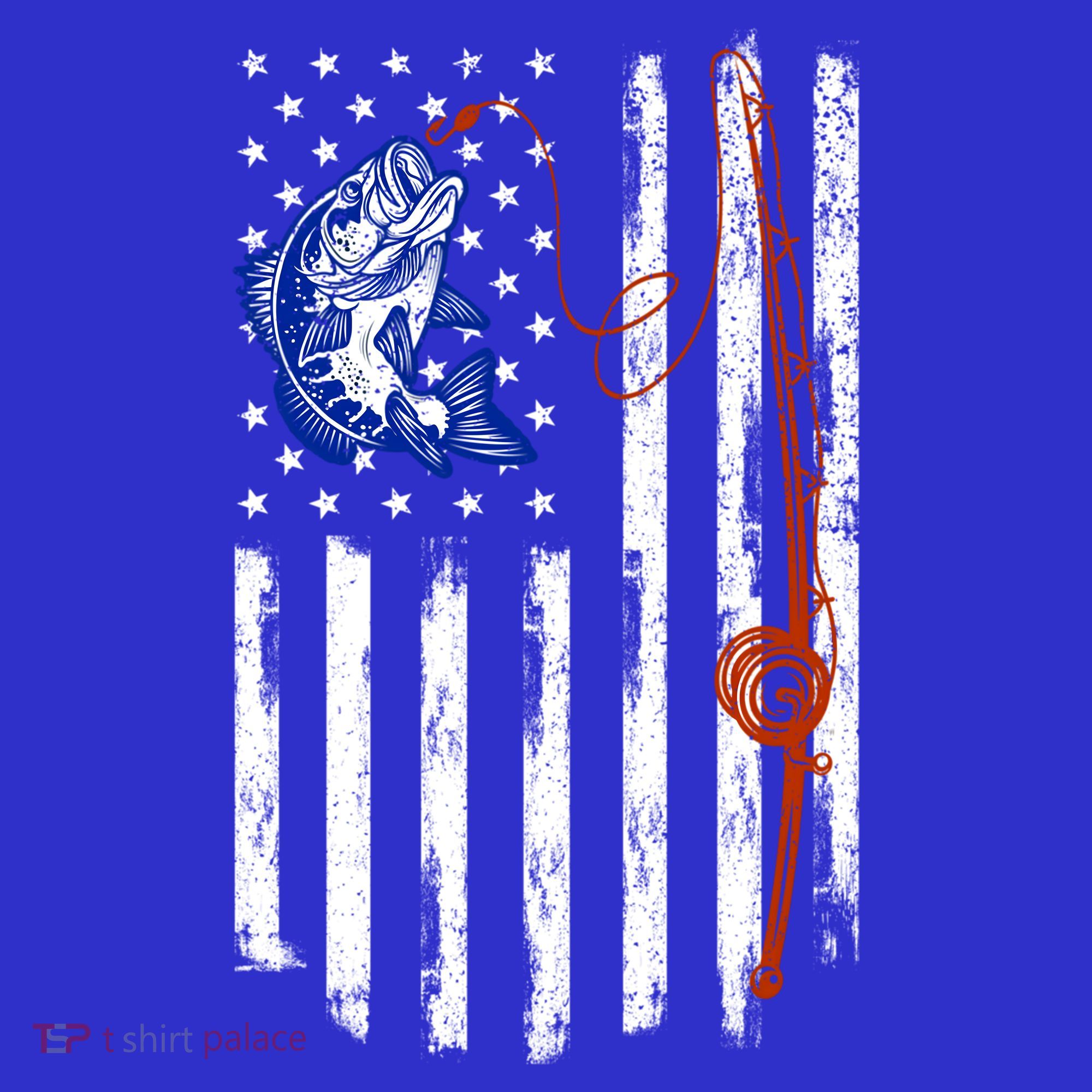 Fishing American Flag 4th Of July Usa Patriotic Fish Lover Gift Women's Tank Top