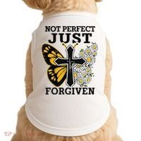 Forgiven and Funny Christian  for Jesus Lovers Doggie Tank thumb 0