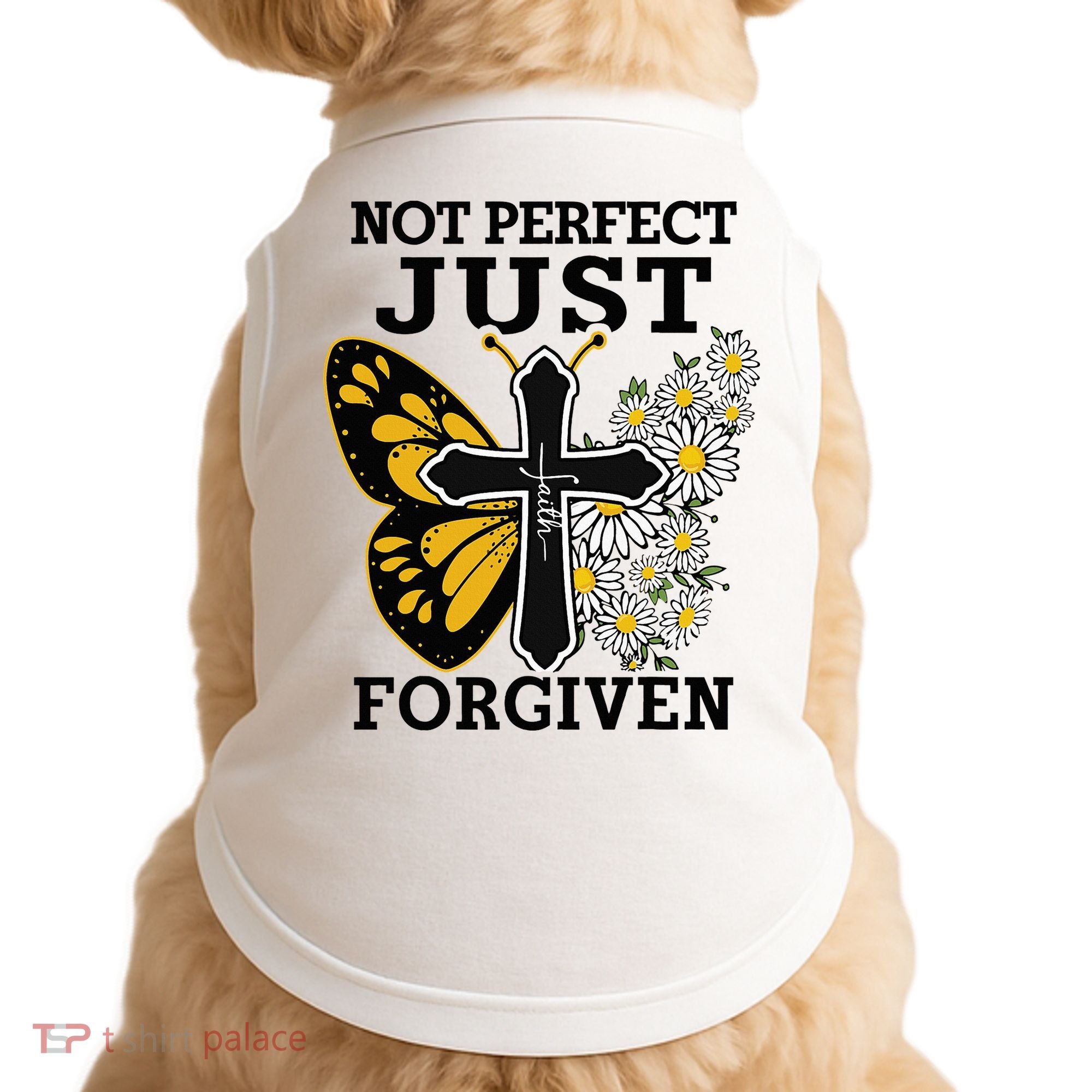 Forgiven and Funny Christian  for Jesus Lovers Doggie Tank