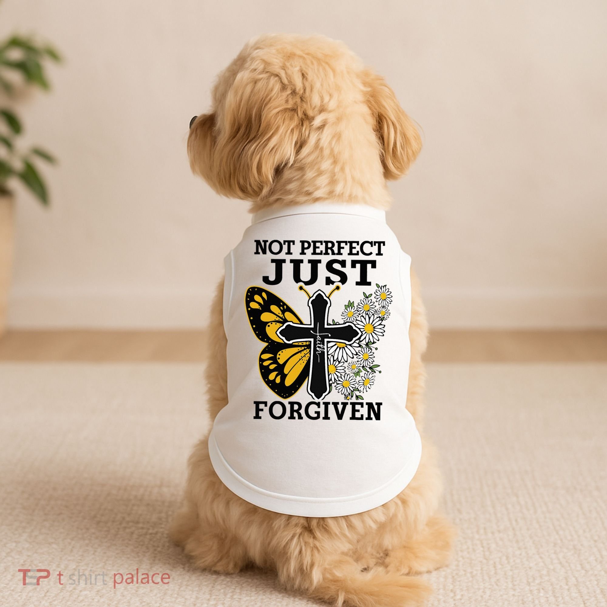 Forgiven and Funny Christian  for Jesus Lovers Doggie Tank