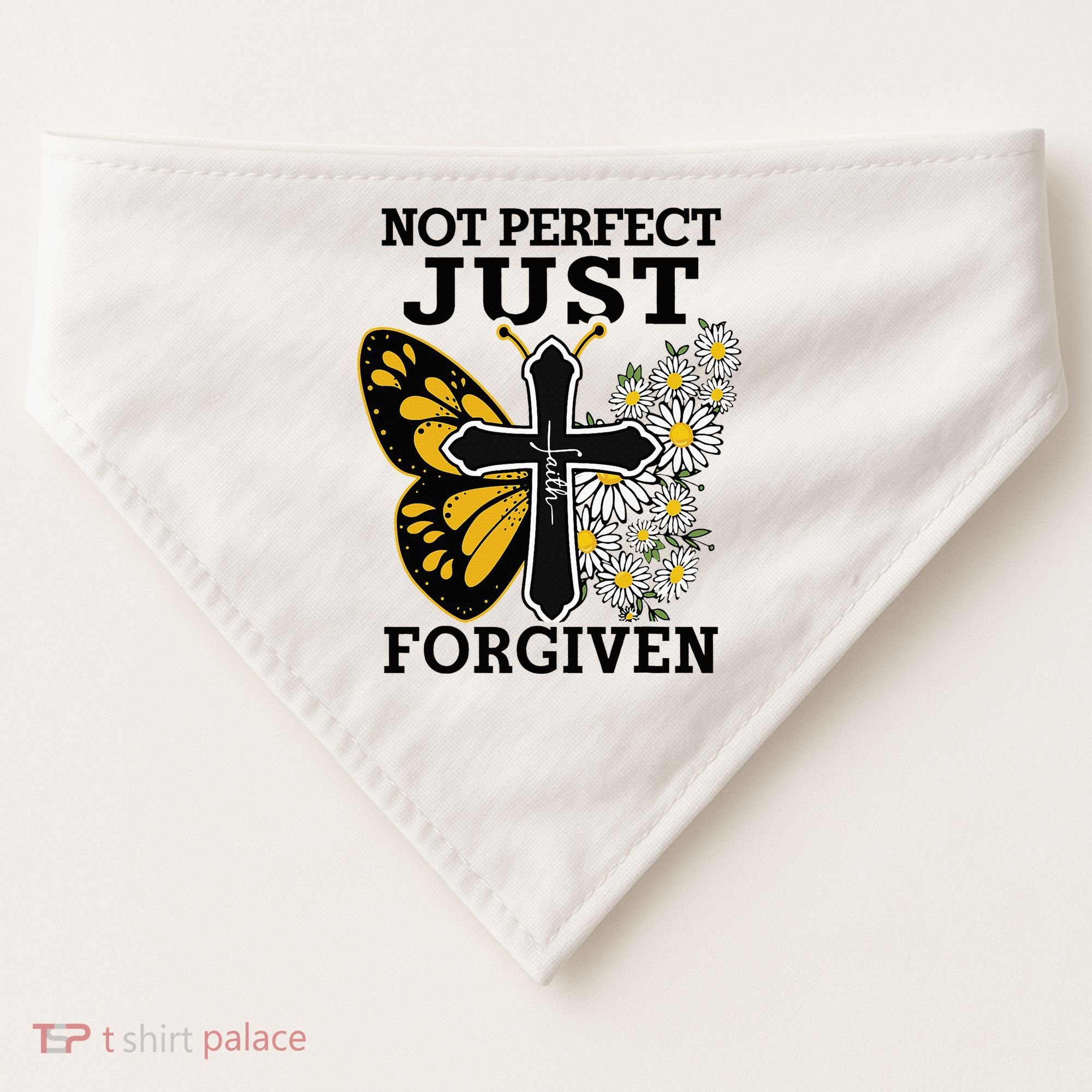 Forgiven and Funny Christian  for Jesus Lovers USA-Made Doggie Bandana