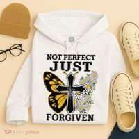 Forgiven and Funny Christian  for Jesus Lovers Hoodie thumb 4