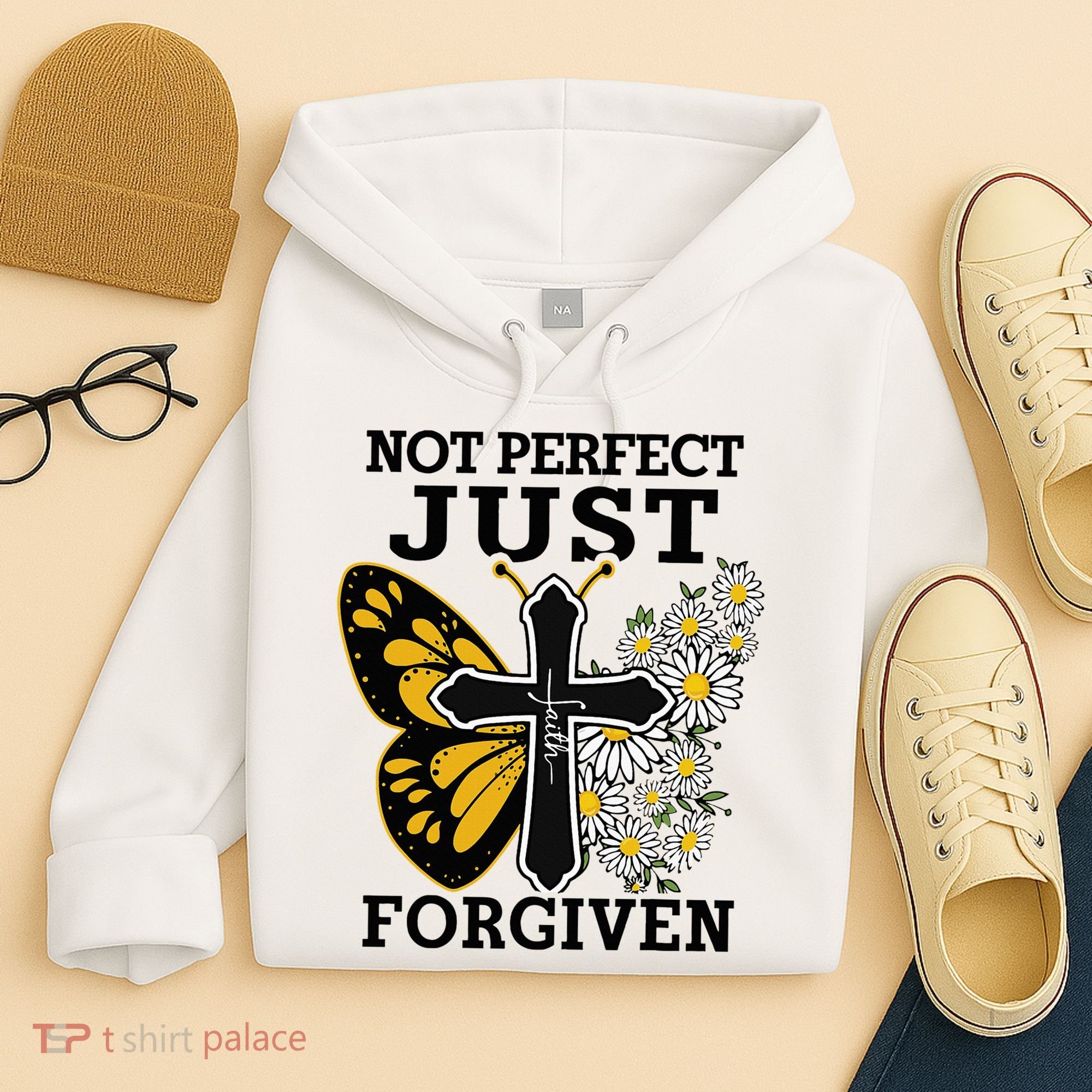Forgiven and Funny Christian  for Jesus Lovers Hoodie