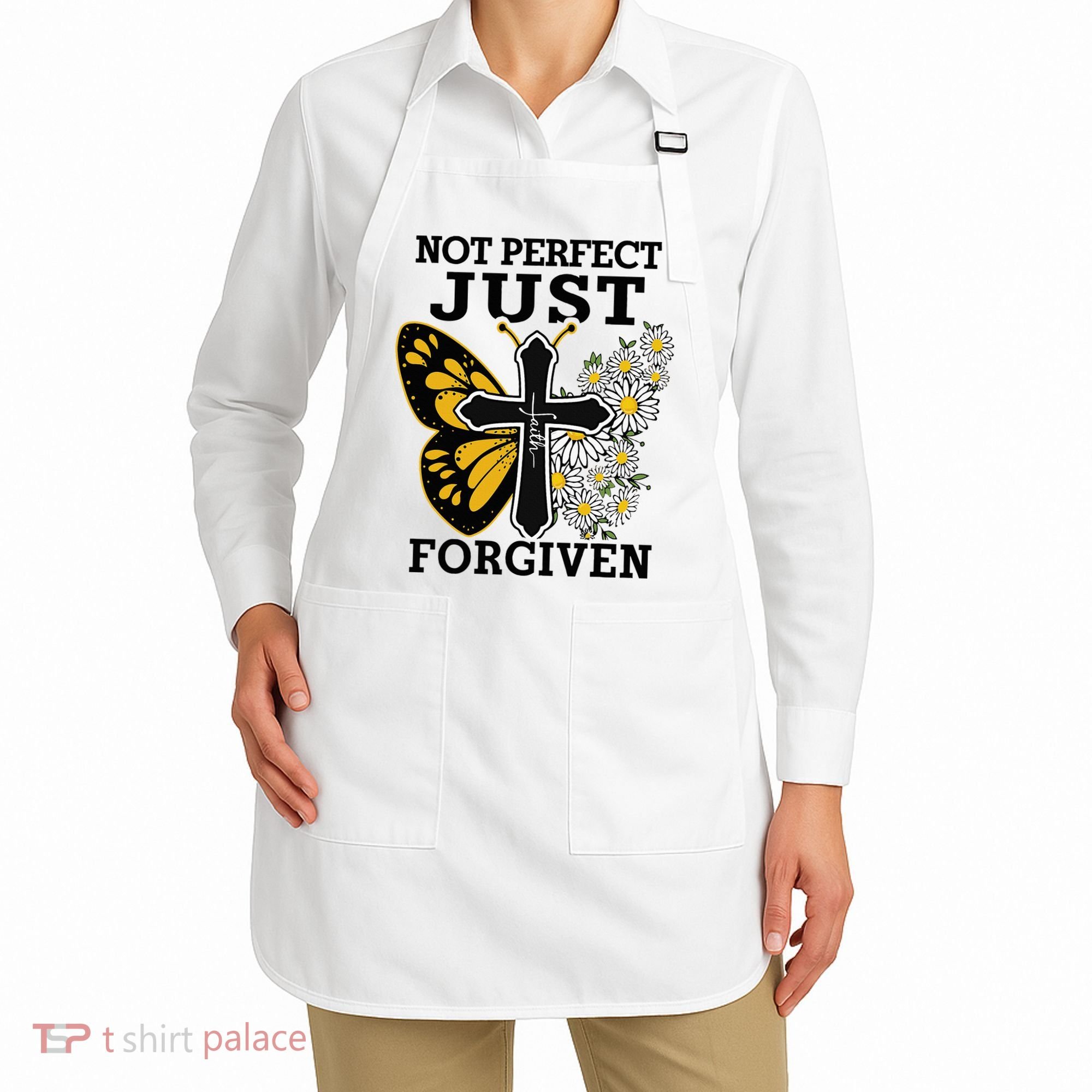 Forgiven and Funny Christian  for Jesus Lovers Apron