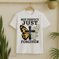 Forgiven and Funny Christian  for Jesus Lovers T-Shirt thumb 2