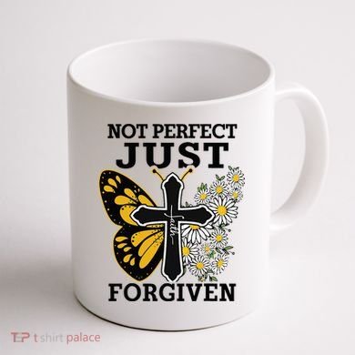 Forgiven and Funny Christian  for Jesus Lovers Coffee Mug back